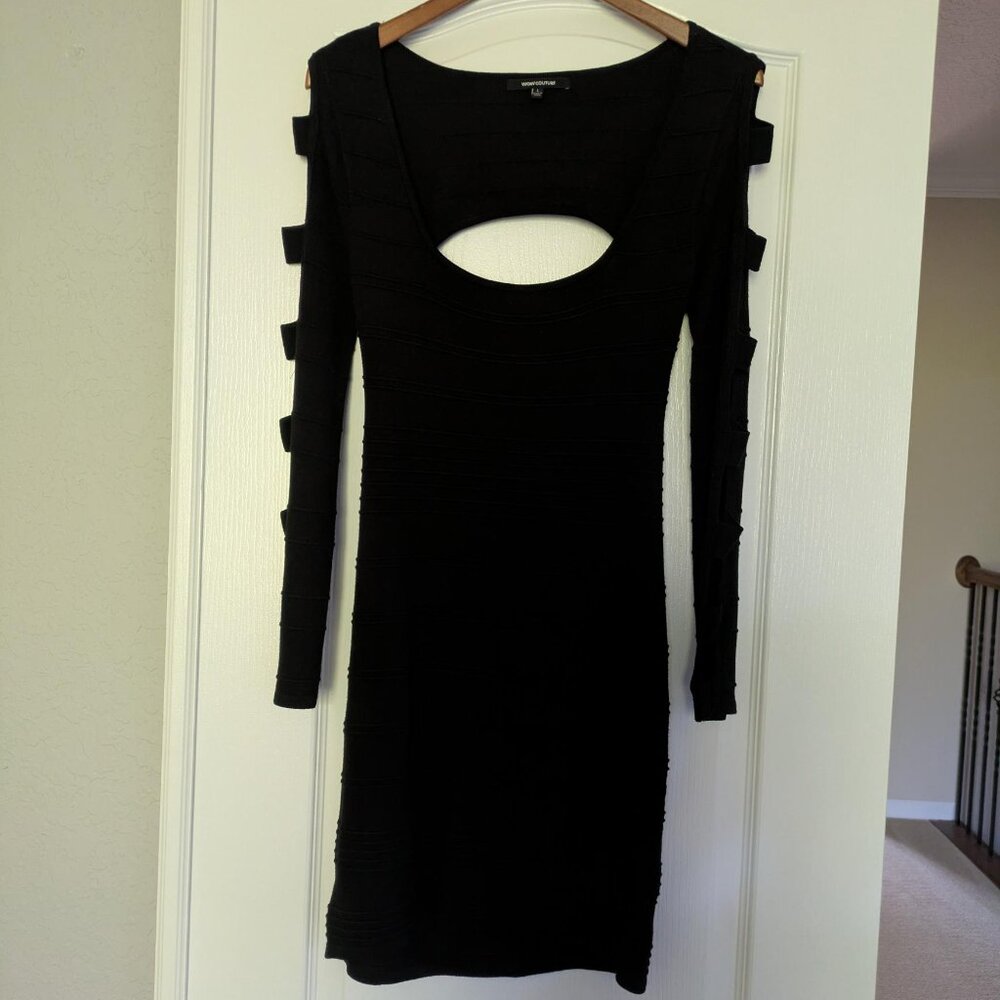 Sexy Cutout Black Dress
